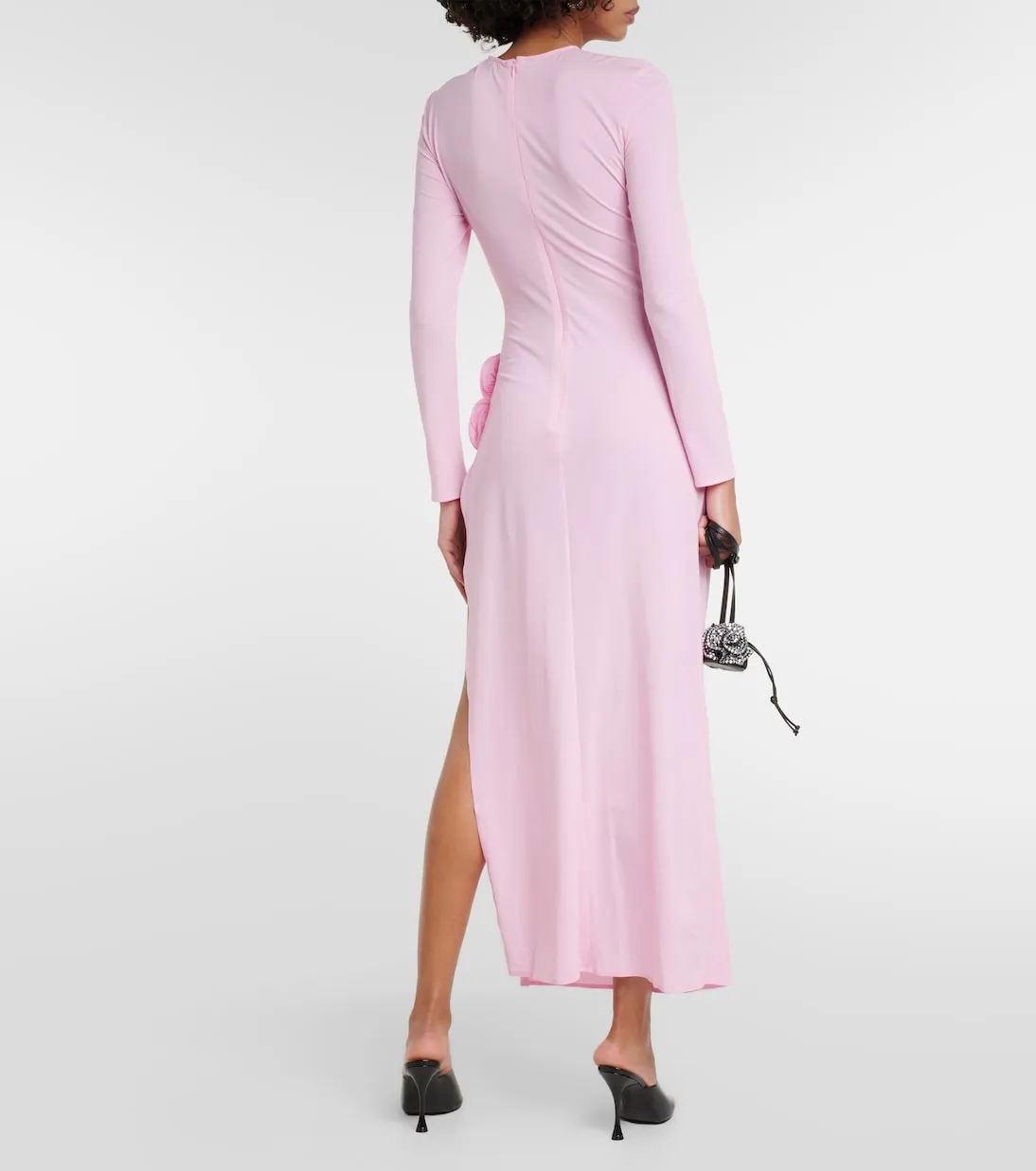 Magda Butrym draped midi dress, pink